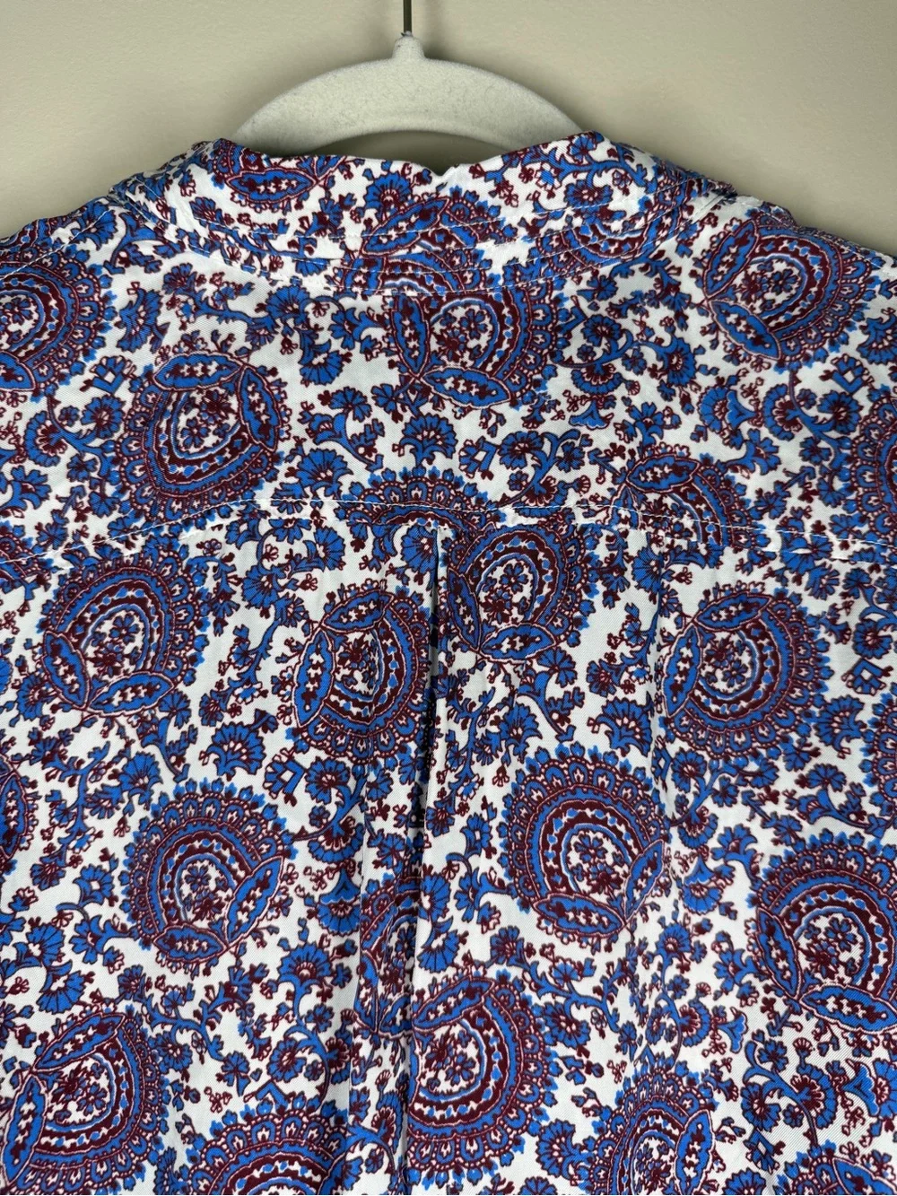 J. CREW Classic-Fit Drapey Cupro-Blend Shirt in Floral Crown Size 12